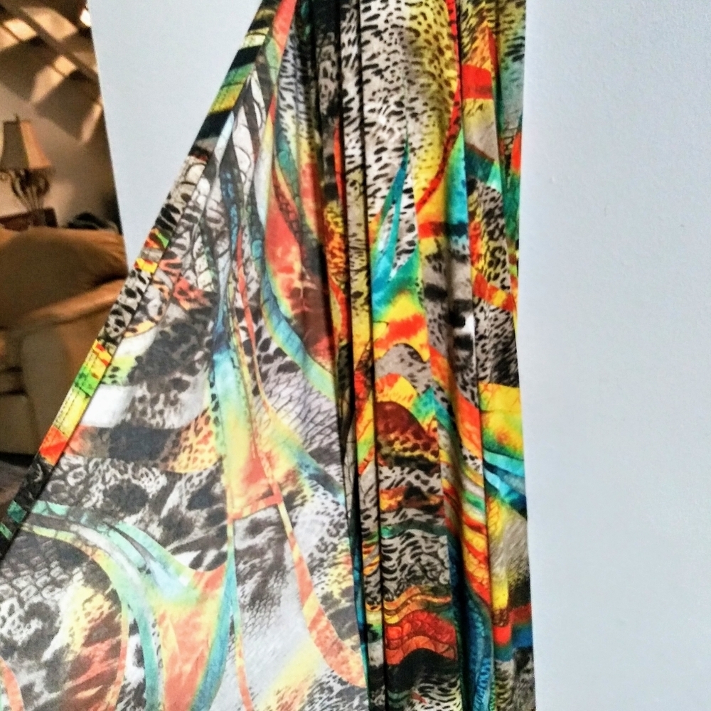 Fashion Nova |  Colorful Halter Dress Sz S - Picture 2 of 5
